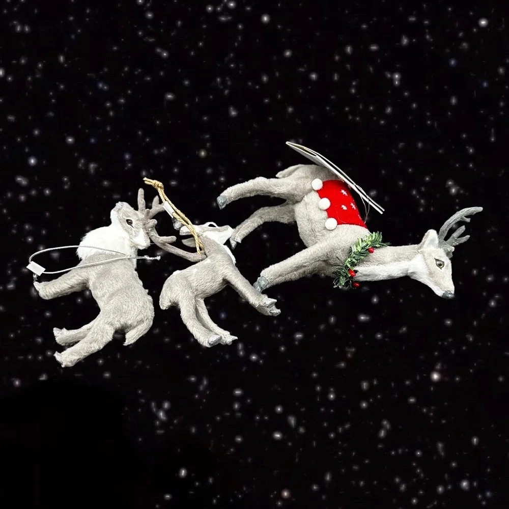 Target‎ 2022 Reindeer Christmas Deer Ornaments from Target Wondershop 3 Set 3